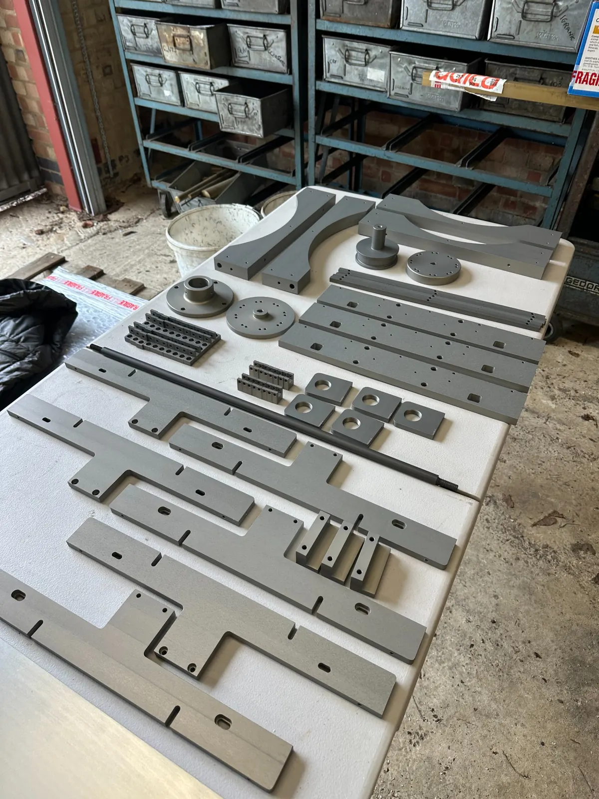 CNC cut metal fabrication parts manufactured by Wards