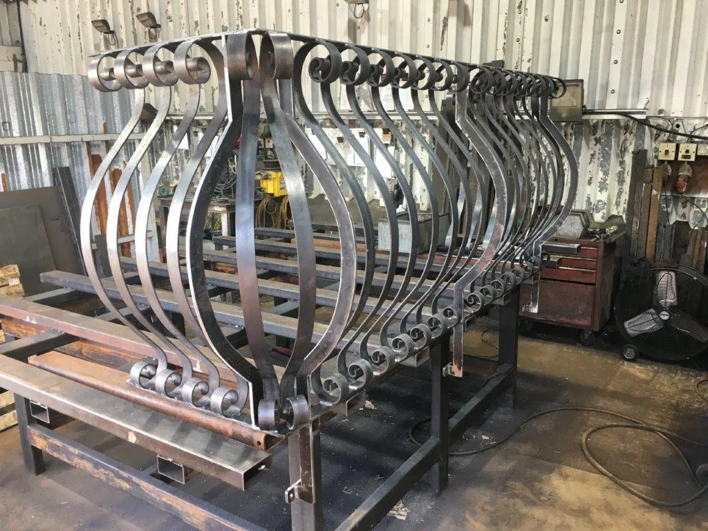 Decorative wrought iron balustrade fabricated by Wards Welding and Fabrications