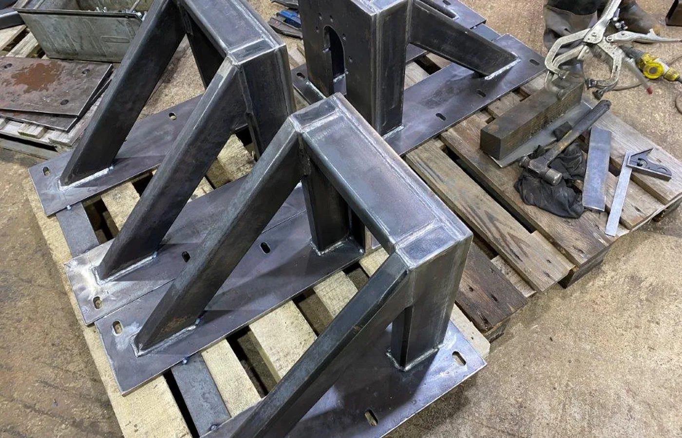 Heavy duty structural impact barriers fabricated by Wards Welding and Fabrications