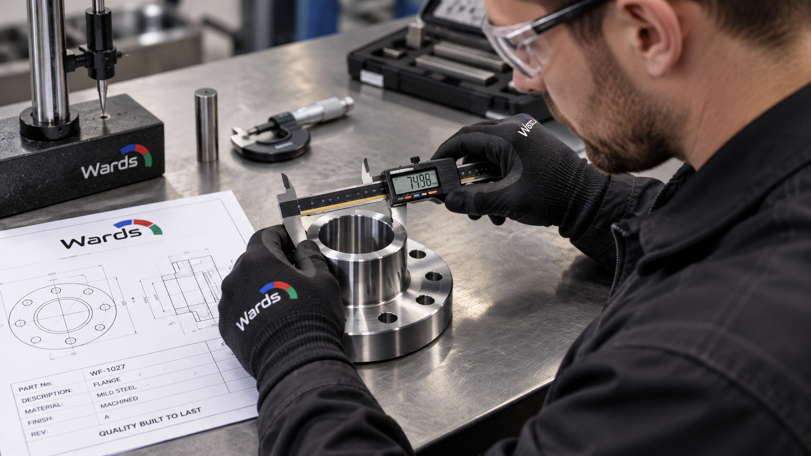 Wards Welding quality inspection and dimensional checking in the workshop