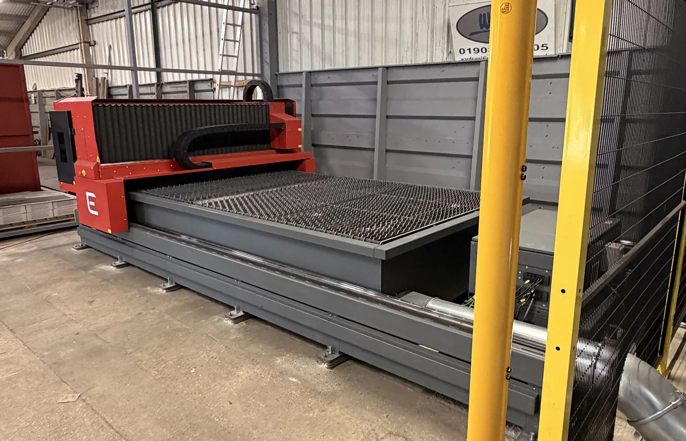 Mild steel laser cutting at Wards Welding and Fabrications