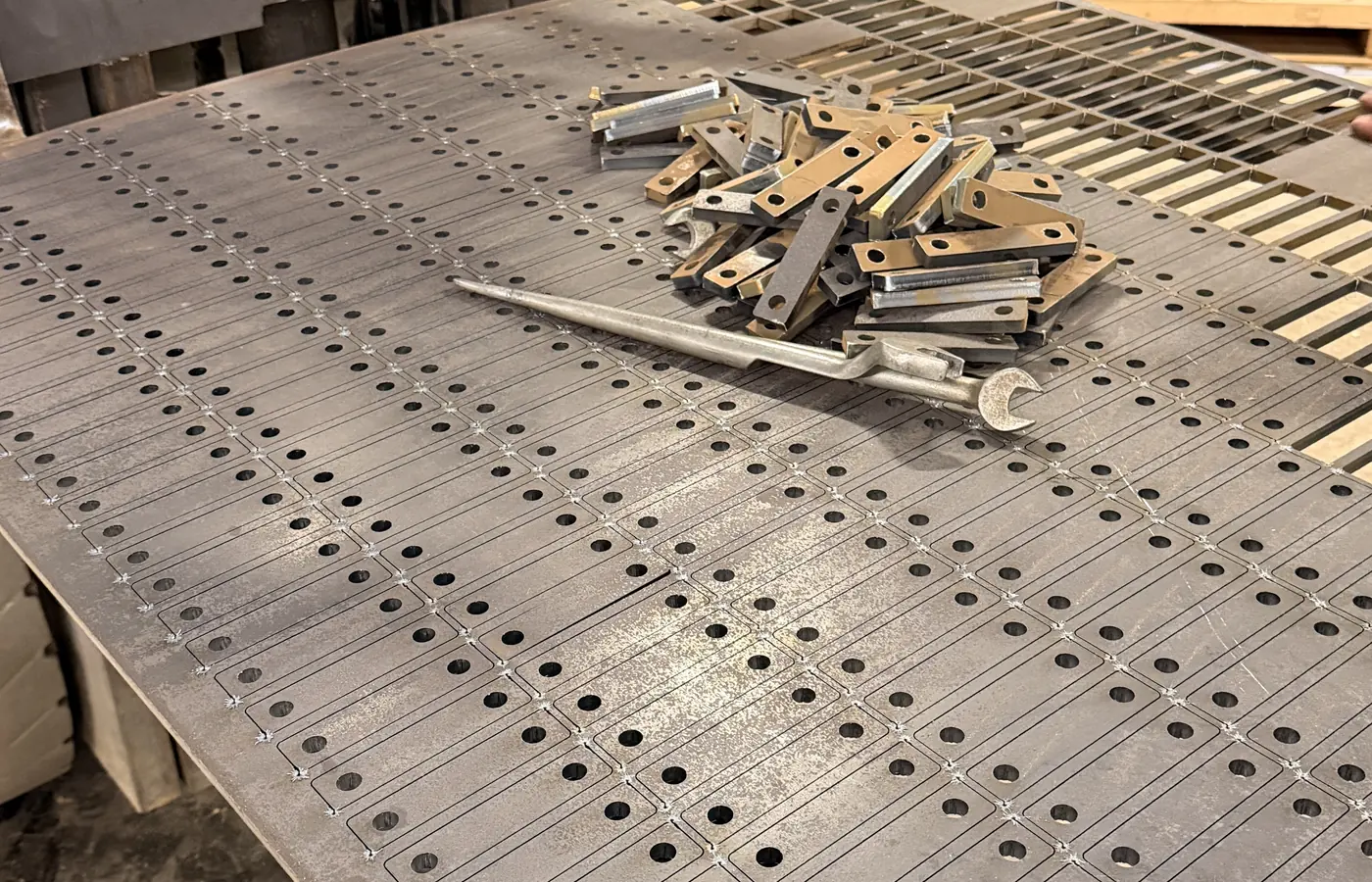 Laser cutting and folding of sheet metal components at Wards Welding and Fabrications